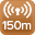 Portata radio 150 m.